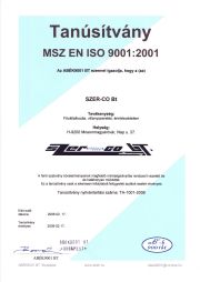 ISO minősítés